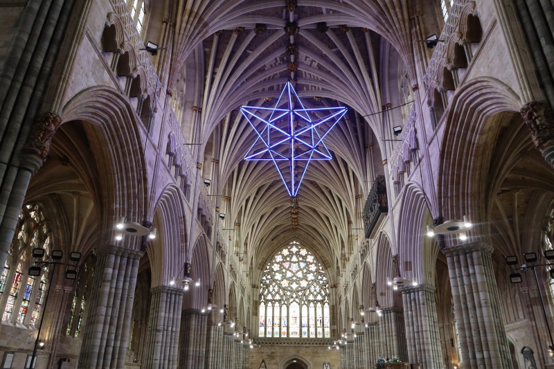 Light of Hope Star at Exeter Cathedral